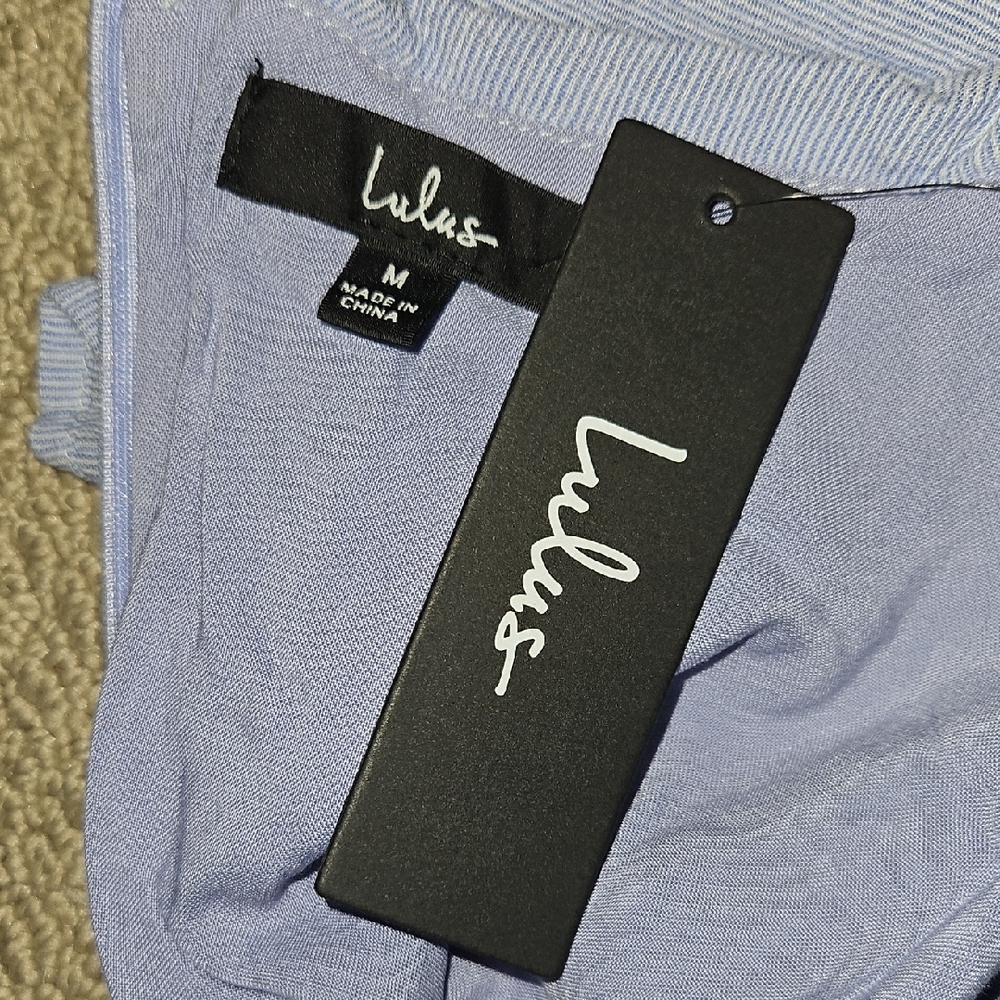 Lulu's Blue Midi Sundress with Flutter Sleeves (0200) - Picture 11 of 16